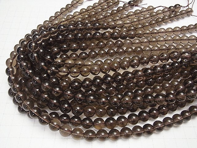 [Video]Smoky Quartz AAA Round 10mm 1/4 or 1strand beads (aprx.15inch/37cm)