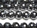 High Quality!  Hematite  128Faceted Round 10mm 1strand beads (aprx.15inch/37cm)