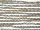 Karen Silver Rondelle Ornament, 3x3x3mm, 1/8" or 1-strand beads (approx. 23 inches/58 cm)