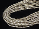 Karen Silver Rondelle Ornament, 3x3x3mm, 1/8" or 1-strand beads (approx. 23 inches/58 cm)