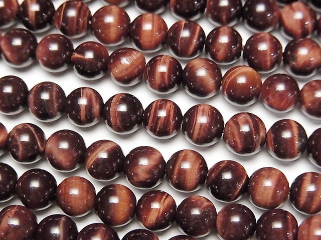 Round, Tiger's Eye Gemstone Beads