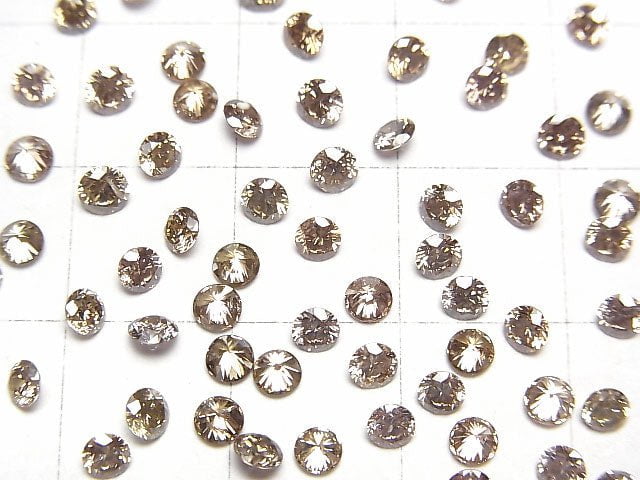 [Video] Brown Diamond Round Faceted 3x3mm 1pc