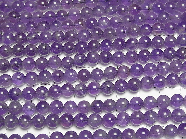 [Video] Amethyst AA Round 6mm 1strand beads (aprx.15inch/36cm)