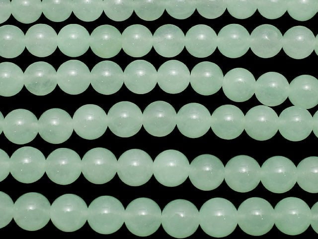 1strand $5.79! Pastel Green Color Jade (Clear Type) Round 10mm 1strand beads (aprx.15inch / 37cm)