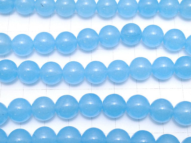 Blue Jade Round 10mm 1strand beads (aprx.15inch / 36cm)