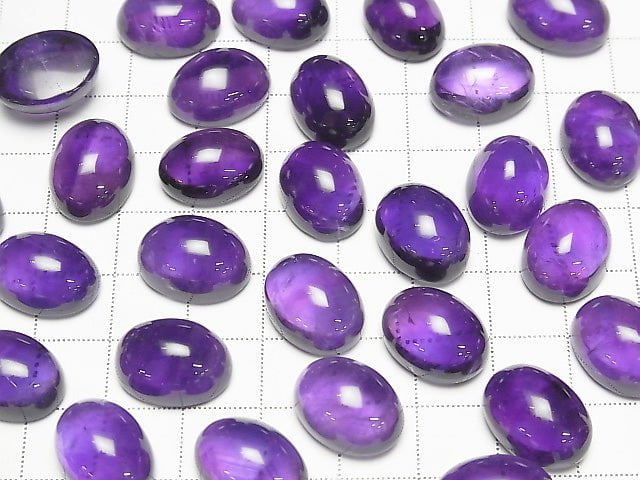[Video] Zambia Amethyst AA++ Oval Cabochon 16x12mm 1pc
