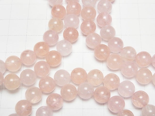 [Video]Morganite AAA Round 8mm Bracelet