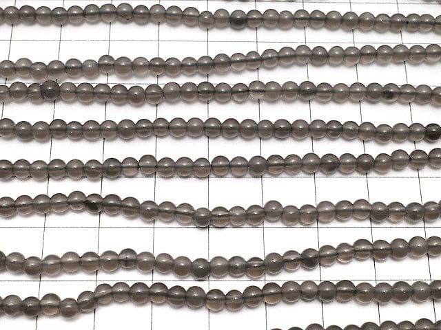 Mexican Black Ice Obsidian AAA Round 4mm 1strand beads (aprx.15inch / 37cm)