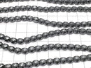 Hematite  Twist 6Faceted Round 6x6mm x6mm  1strand beads (aprx.15inch/38cm)