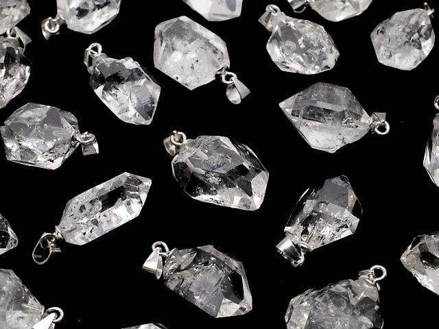 [Video] NYHerkimer Diamond AAA Rough Rock Nugget Pendant [L size] Silver925 1pc