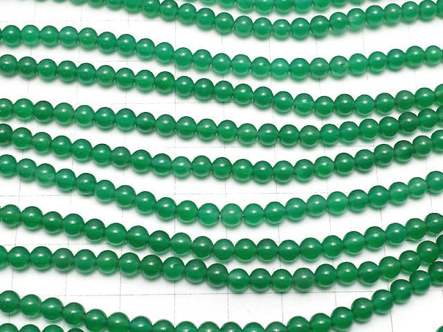 Green Onyx AAA Round 4mm 1strand beads (aprx.15inch / 36cm)