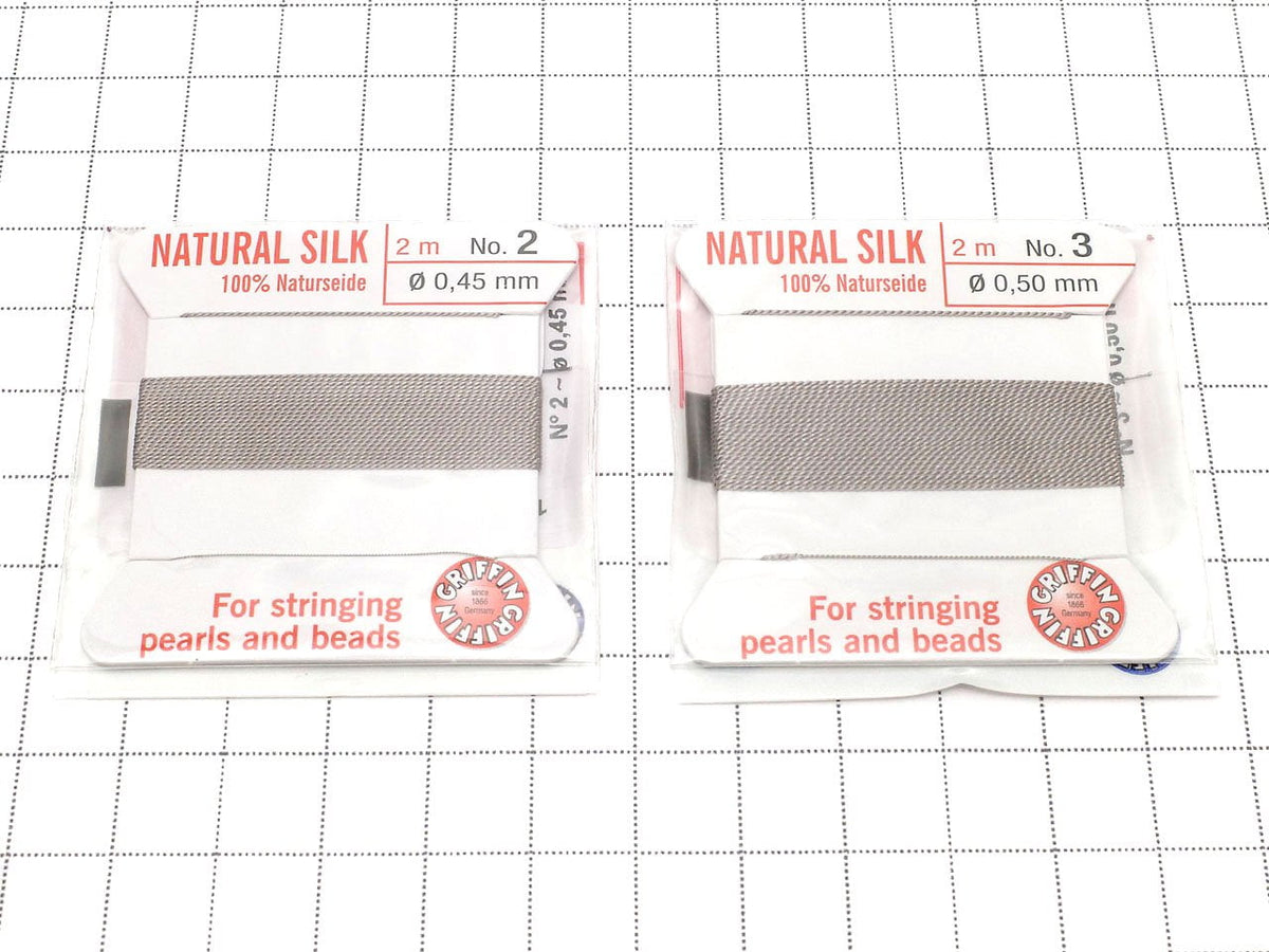 Griffin Cord (Silk Bead Cord Thread) [0.30mm-0.70mm] Gray 1pc