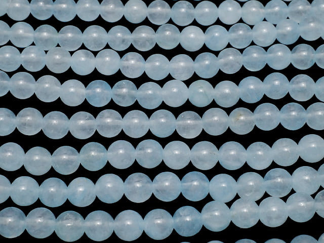 Light Blue Jade Round 8mm 1strand beads (aprx.15inch/36cm)