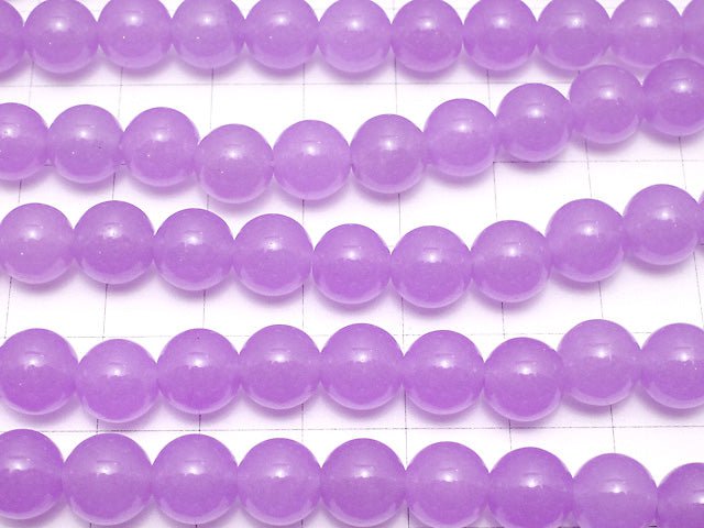 Purple color Jade Round 8mm 1strand beads (aprx.15inch/36cm)