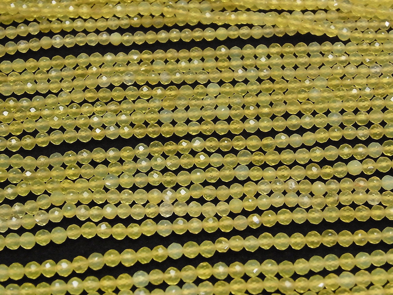 High Quality! Yellow color Chalcedony Faceted Round 3mm 1strand beads (aprx.15inch/37cm)