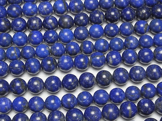 [Video] Lapis lazuli AA+ Round 10mm half or 1strand beads (aprx.15inch / 37cm)