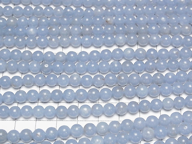 [Video]Angelite AAA Round 6mm 1strand (aprx.15inch/36cm)