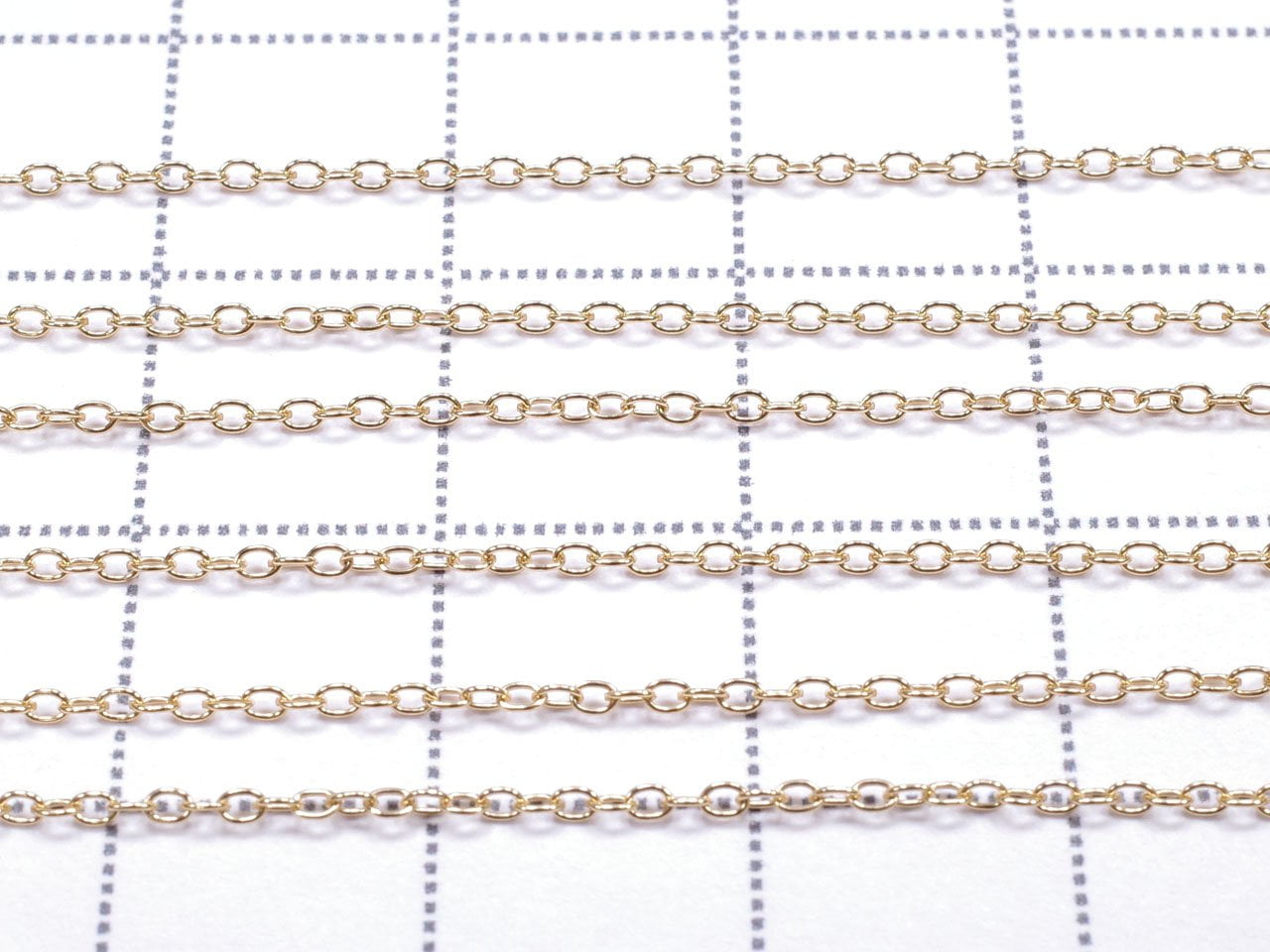 Chaîne Figaro à maillons coulissants 14KGF 1,0 mm [55,88 cm] Collier 1 pièce