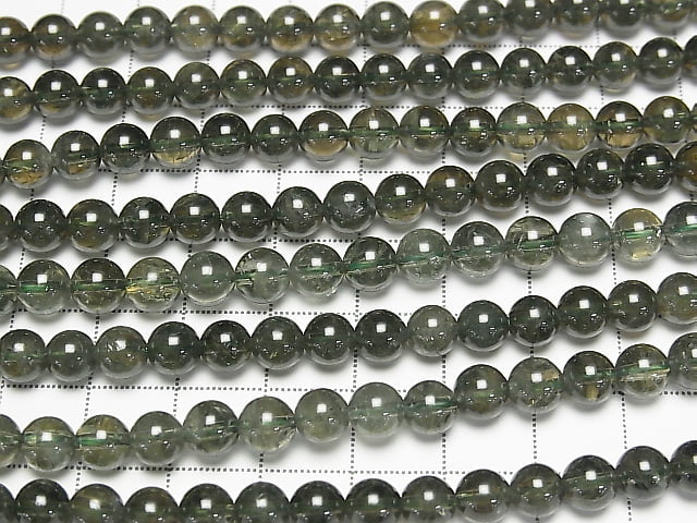Kornerupine AAA- Round 6mm 1/4 or 1strand beads (aprx.15inch/38cm)