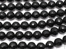 [Video] Onyx  128Faceted Round 12mm 1strand beads (aprx.15inch/38cm)