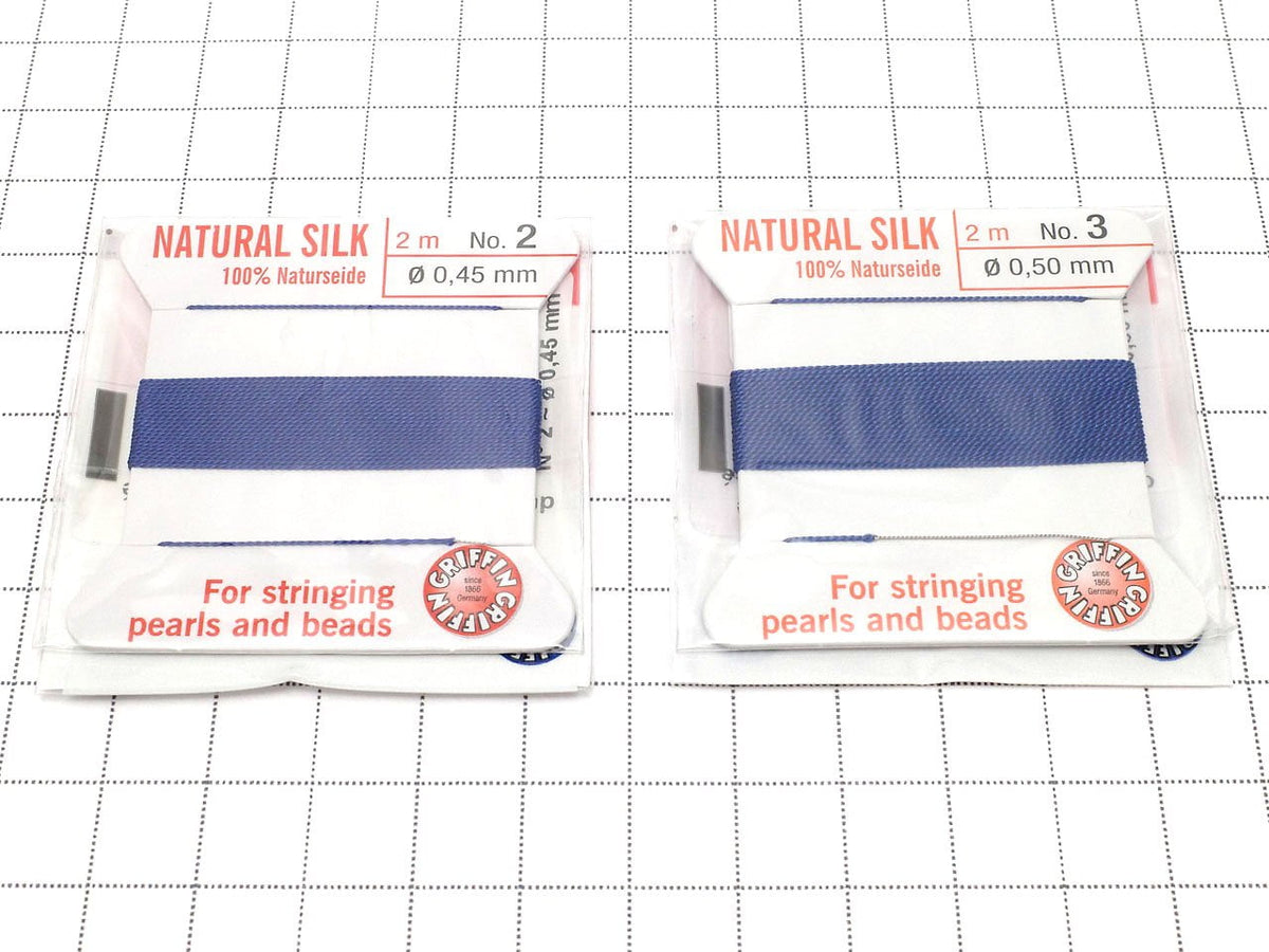 Griffin Cord (Silk Bead Cord Thread) [0.30mm-0.70mm] Dark Blue 1pc