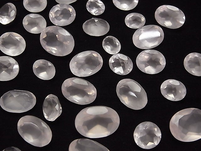 [Video] High Quality Madagascar Rose Quartz AAA Oval Faceted Undrilled 10pcs