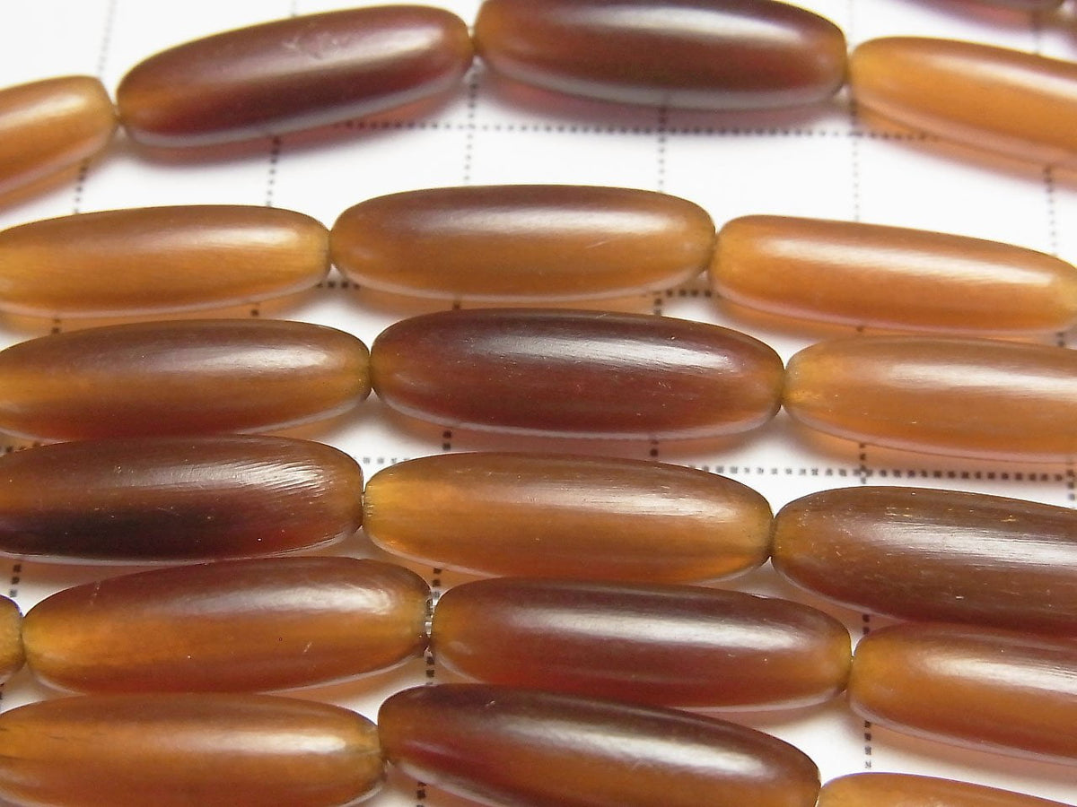 1strand $5.79! Buffalo Horn Rice 21x6x6 Yellow 1strand beads (aprx.15inch / 38cm)