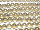 [Video] Champagne aura Round 12 mm half or 1 strand beads (aprx.15 inch / 38 cm)