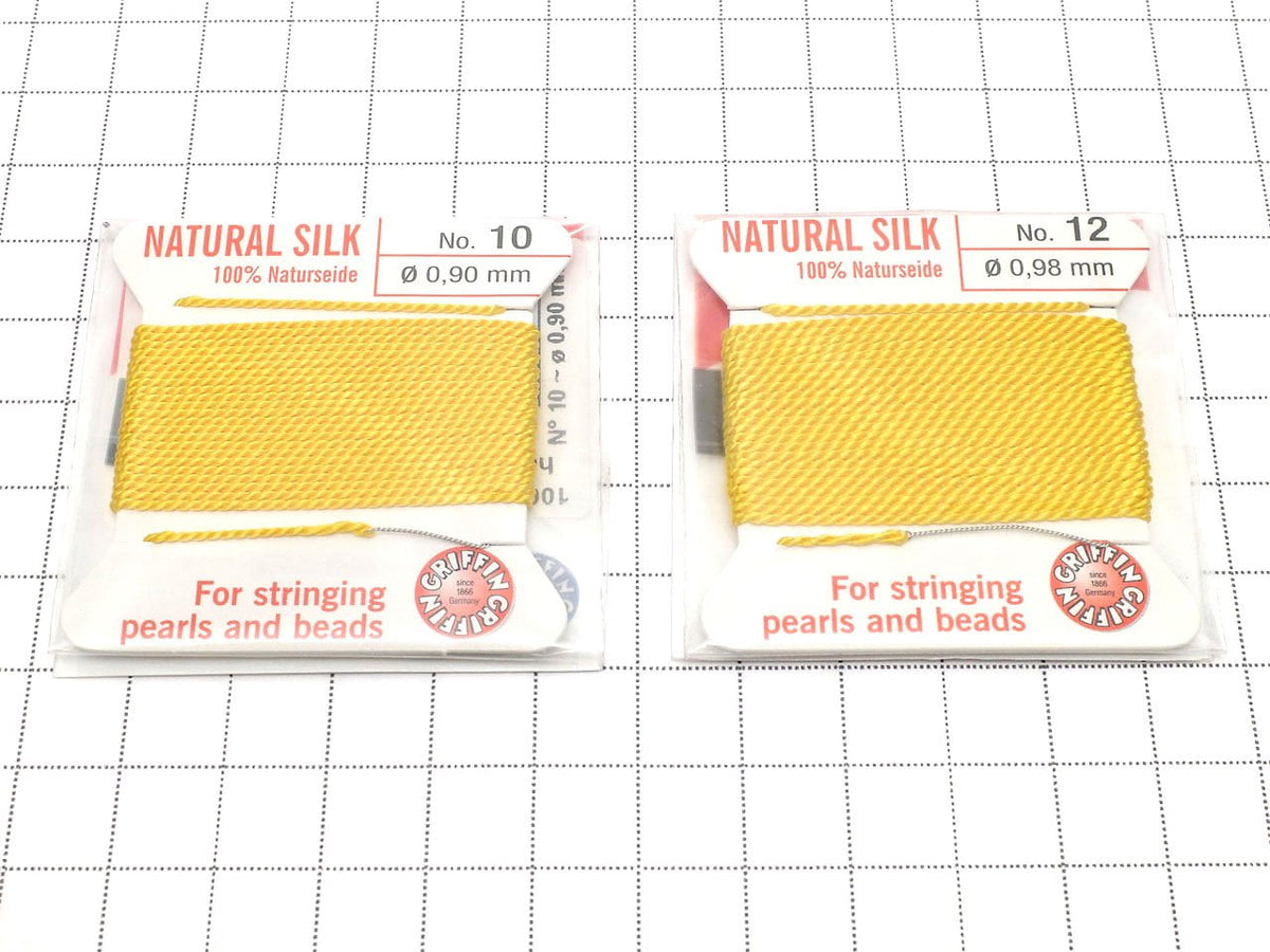 Griffin Cord (Silk Bead Cord Thread) [0.75mm-1.05mm] Yellow 1pc