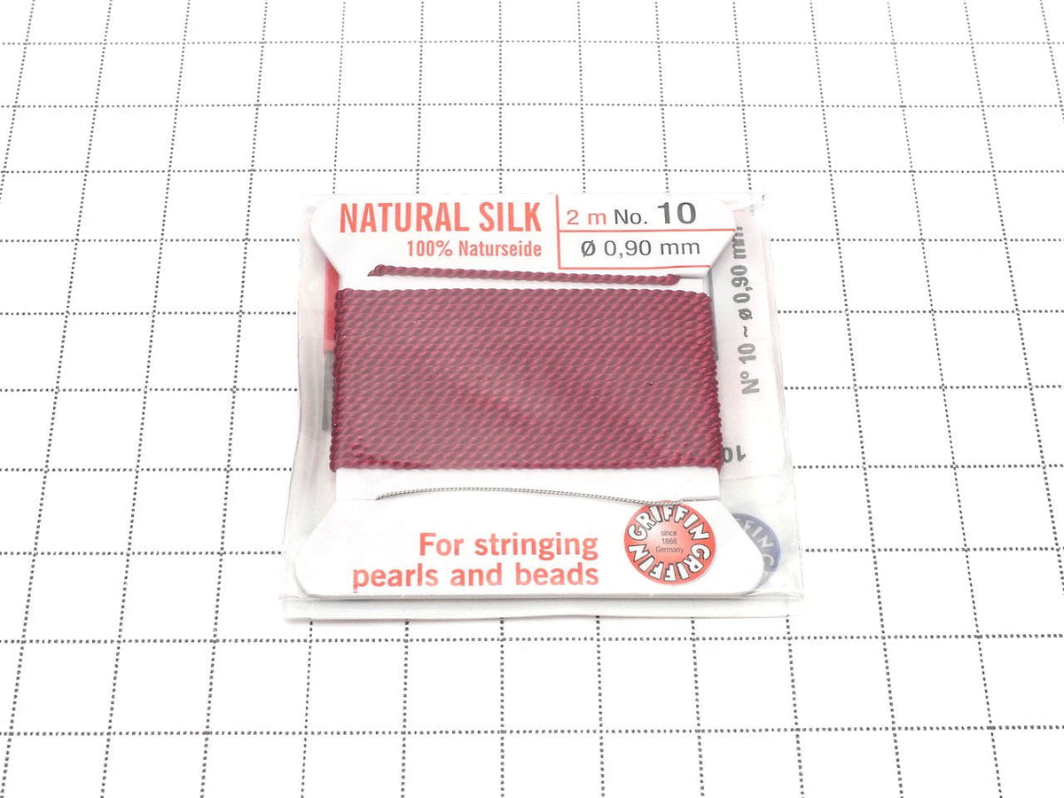 Griffin Cord (Silk Bead Cord Thread) [0.75mm-1.05mm] Garnet 1pc