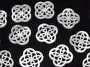 1pc $4.79! High Quality White Shell Watermark Flower 18x18x1mm 1pc