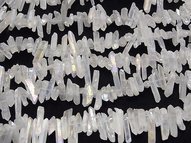 [Video] Crystal Natural Point Cut AB Coating 1strand beads (aprx.15inch / 37cm)