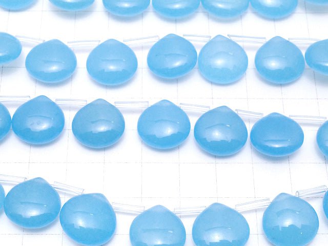 Blue Jade Chestnut 15x15x7mm 1strand beads (aprx.15inch/38cm)