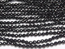 [Video] Onyx  128Faceted Round 6mm 1strand beads (aprx.15inch/37cm)