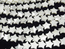 Mother of Pearl MOP White Star [6mm] [8mm] [10mm] [12mm] 1strand beads (aprx.15inch / 36cm)