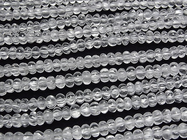 [Video] Crystal AAA- Pumpkin Shape 6x6x4mm half or 1strand beads (aprx.15inch / 38cm)