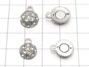 Metal Parts Rhinestone entering magnet clasp [10 mm] [12 mm] 2 pairs $2.79!