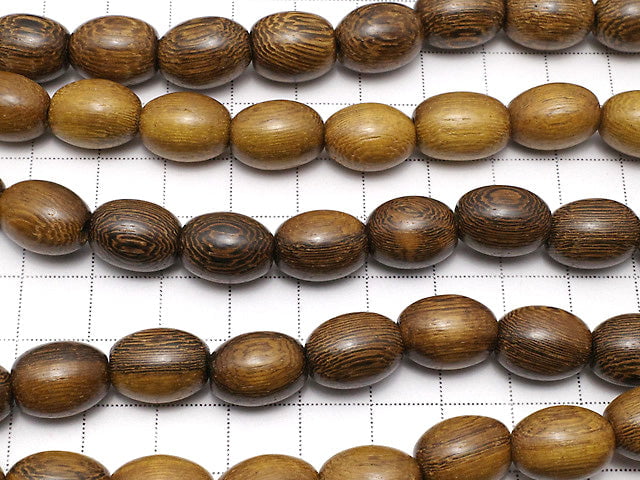 Wood Beads  Rice 15x10x10mm 1strand beads (aprx.15inch/38cm)