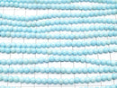[Video] Magnesite Turquoise light blue color Round 4mm 1strand beads (aprx.15inch / 38cm)