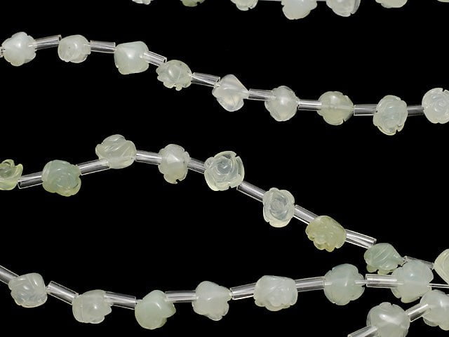 [Video] New Jade Rose 8mm half or 1strand beads (aprx.15inch / 36cm)