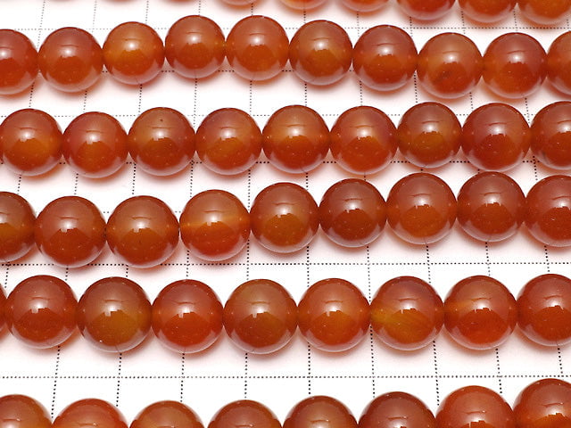 [Video] Carnelian AAA Round 12mm half or 1strand beads (aprx.15inch / 36cm)