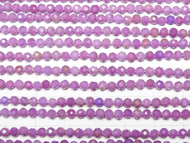 High Quality!  Phosphosiderite AA+ Faceted Round 3mm  1strand beads (aprx.15inch/37cm)