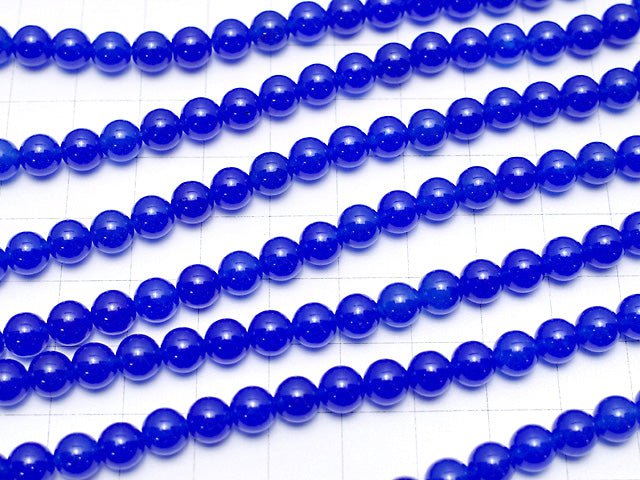 Blue Jade Round 6mm NO.2 1strand beads (aprx.15inch / 38cm)