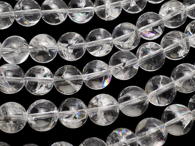 [Video] Rainbow Crystal Quartz AAA Round 12mm half or 1strand beads (aprx.15inch/37cm)