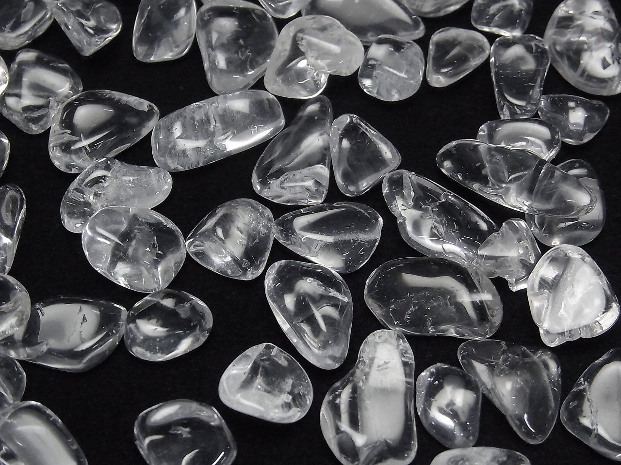 Cristal de quartz de haute qualité AAA - Paillettes non percées [Grande taille] 100 grammes