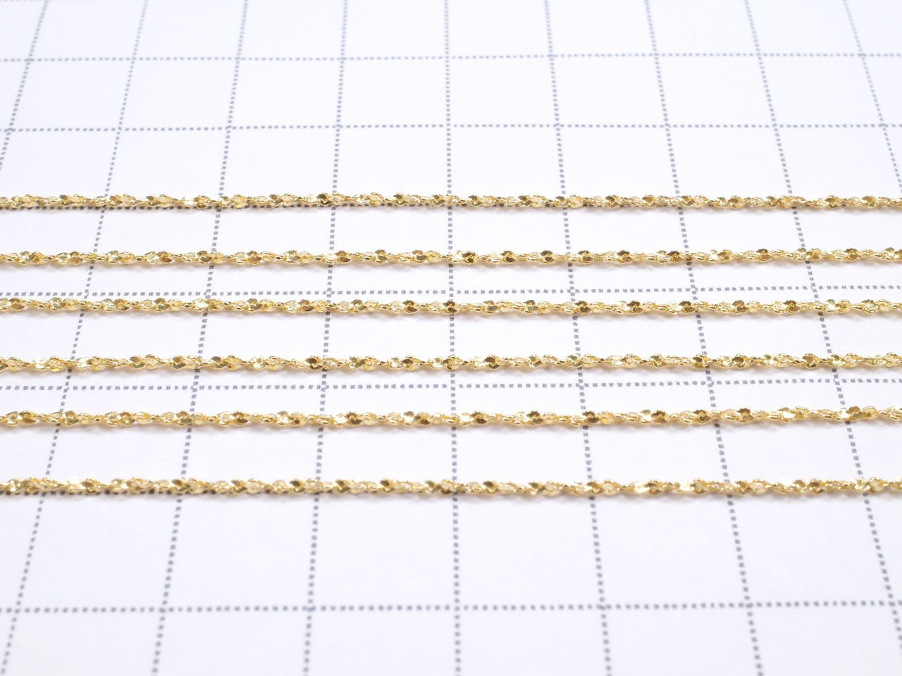 Chaîne Torsadée Argent 925 (en S) 1mm Plaqué Or 18K [40cm][45cm][50cm][60cm] Collier 1pc