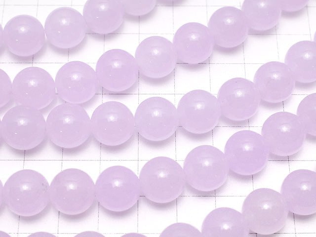 Light purple Jade Round 12mm 1strand beads (aprx.15inch / 38cm)
