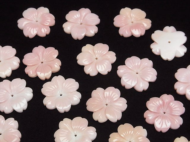 [Video] Queen Conch Shell AAA Flower 20mm Center Hole 1pc