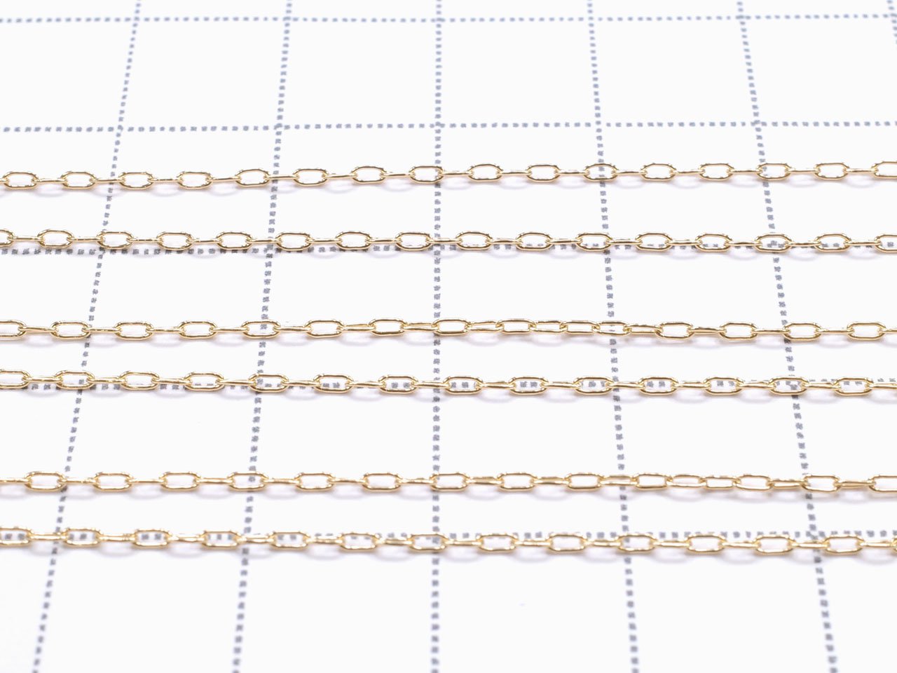 14KGF Lange Kabelkette 1,0mm [40cm][45cm][50cm][60cm] Halskette 1 Stück