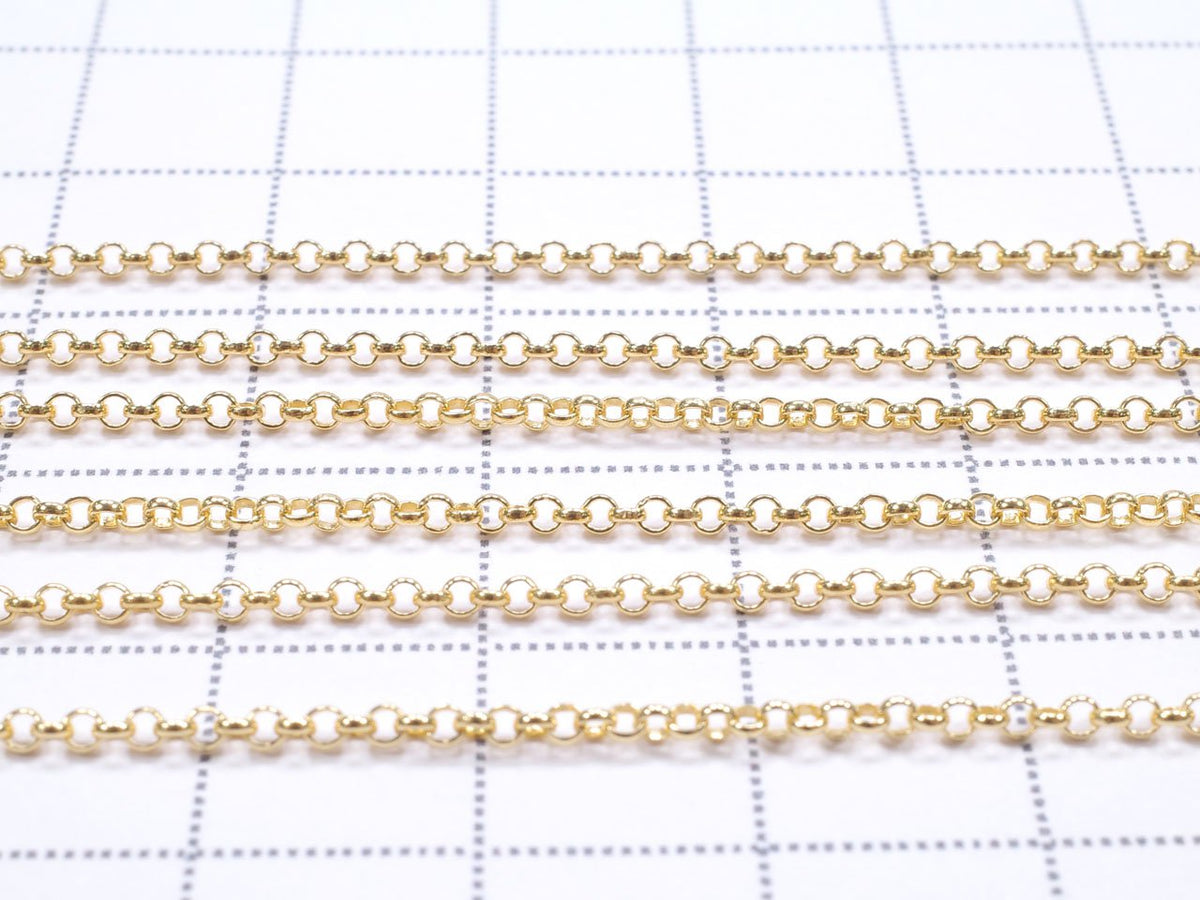 Silber925 Rolo Kette 1,6mm 18KGP [40cm][45cm][50cm][60cm] Halskette 1Stück
